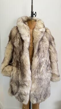 Luxury Winter Coat Fox Fur Jacket Old Hollywood Glamour Classic Women’s Fur Coat